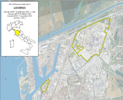 mappa aree sin sir Livorno